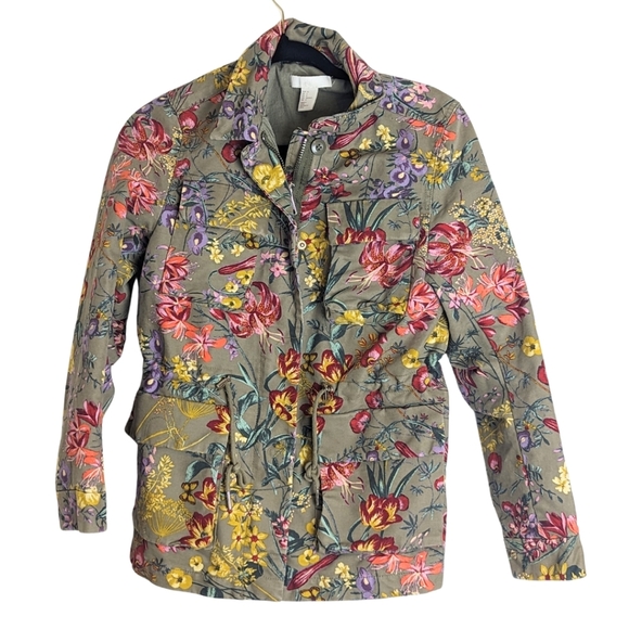 Jackets & Blazers - Cottagecore Farmhouse Floral Chore Jacket Utility Gorpcore Women's Size 6